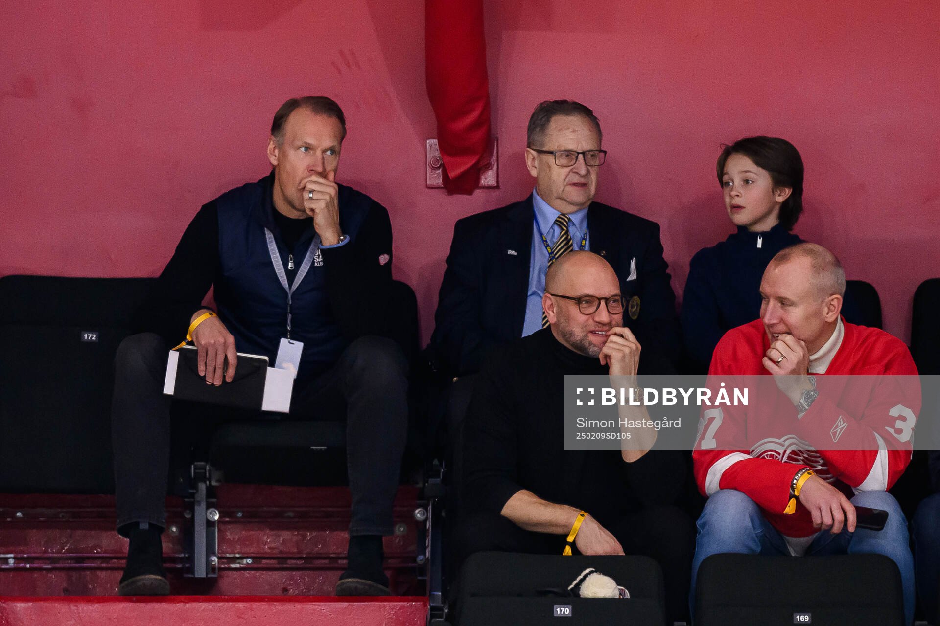 Nicklas Lidström in the stands