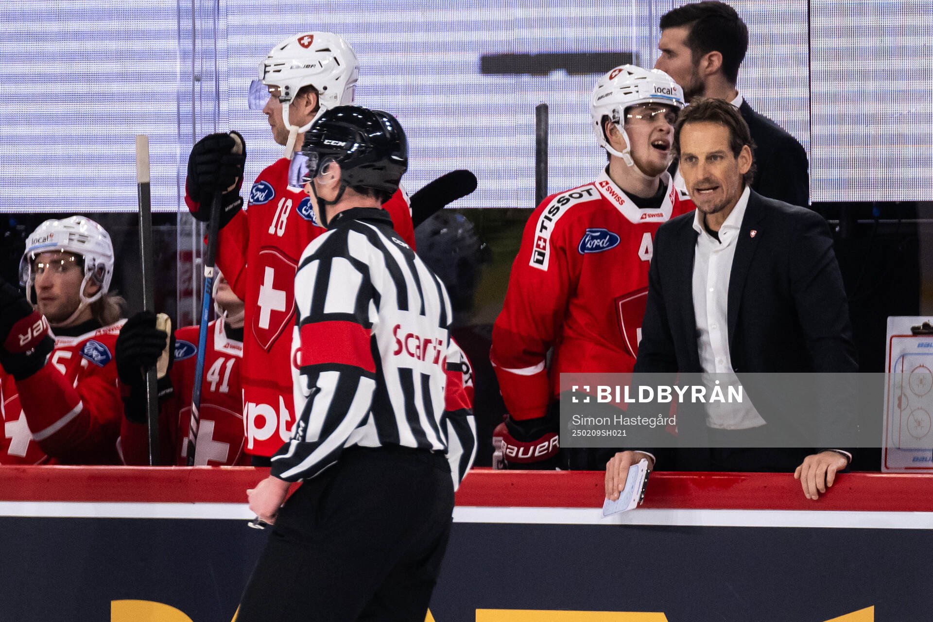 Head coach Patrick Fischer of Switzerland