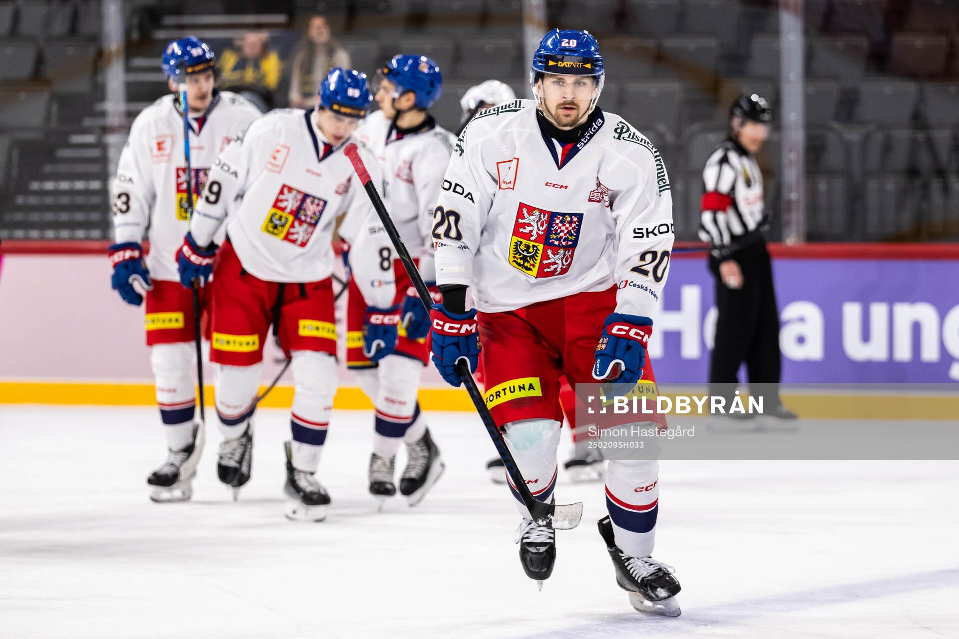Michal Kunc of Czech Republic celebrates