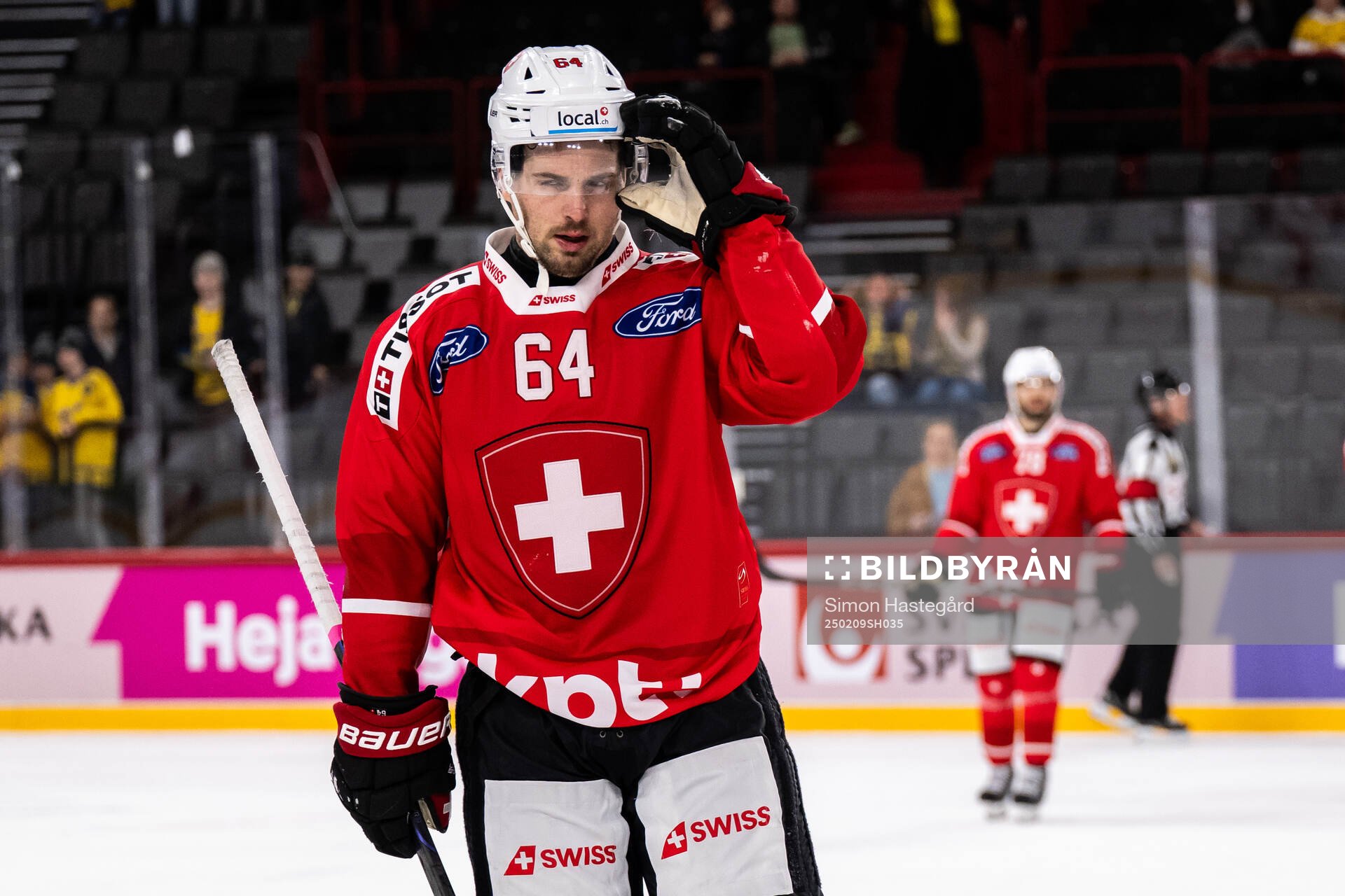 Marco Muller of Switzerland looks dejected