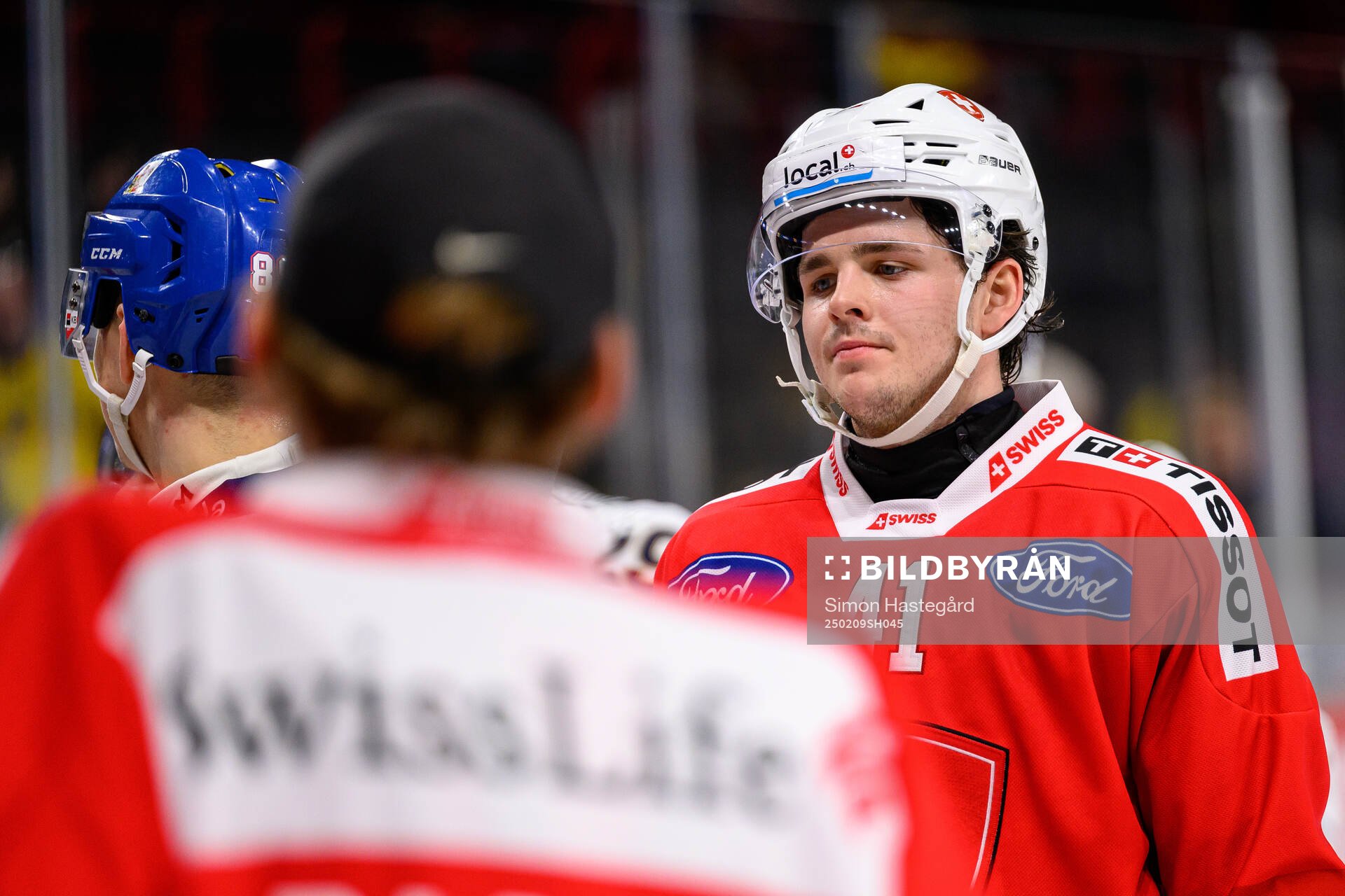 Giancarlo Chanton of Switzerland looks dejected