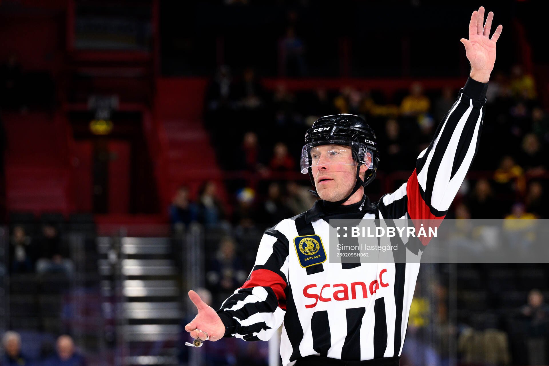Referee Tobias Björk