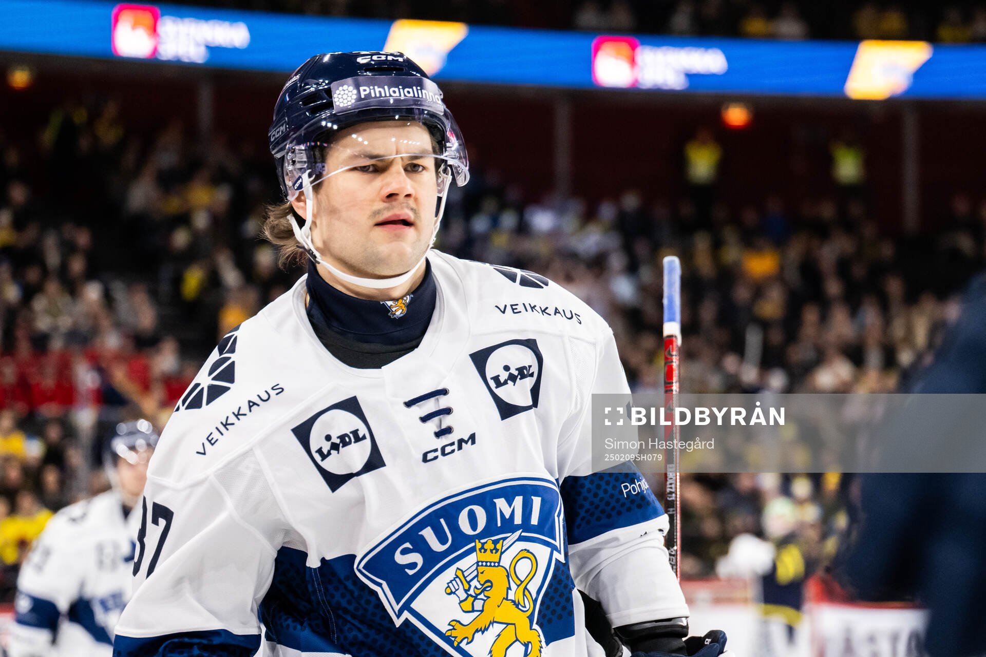 Eemil Erholtz of Finland celebrates