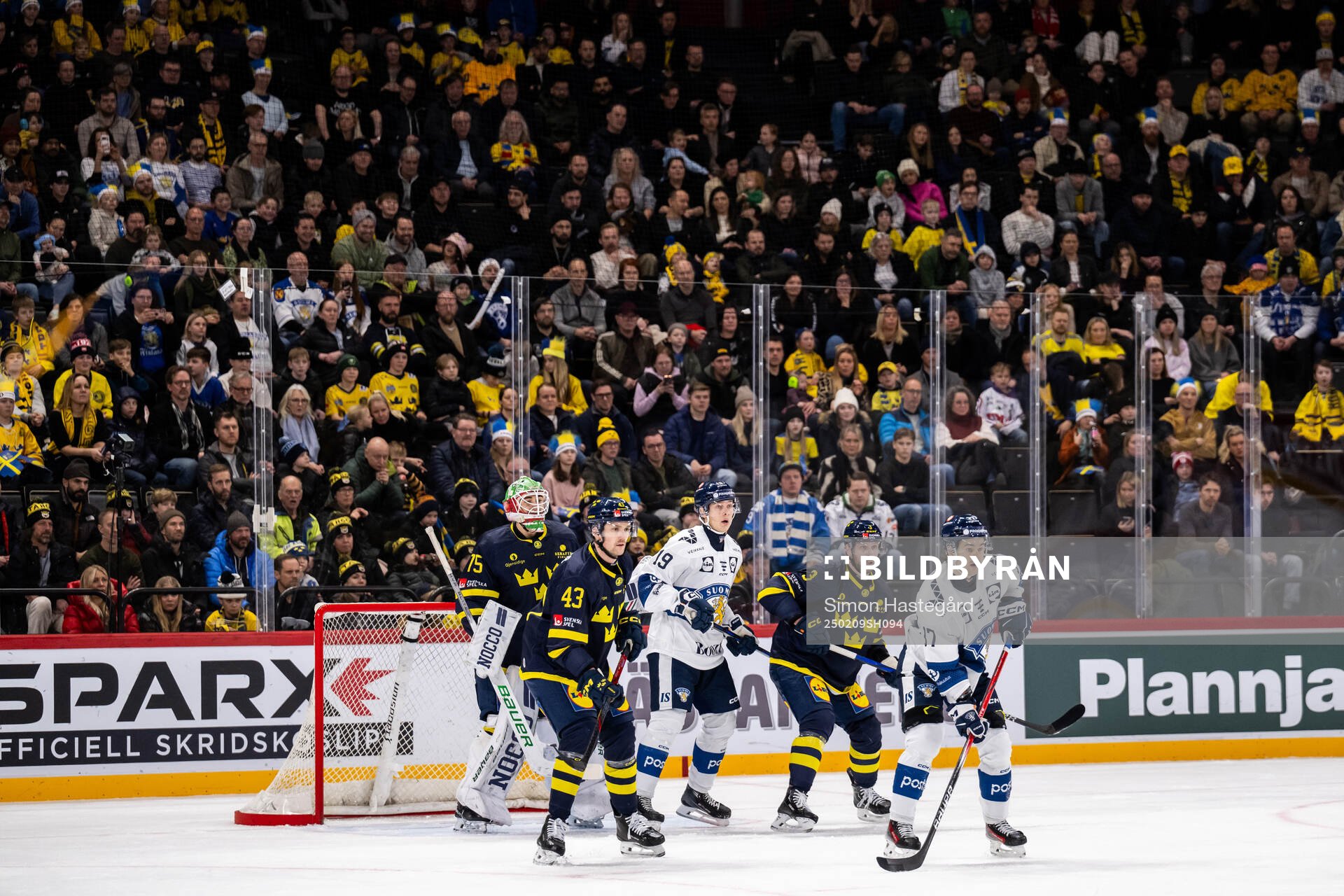 Goalkeeper Arvid Holm, Filip Berglund, Klas Dahlbeck of