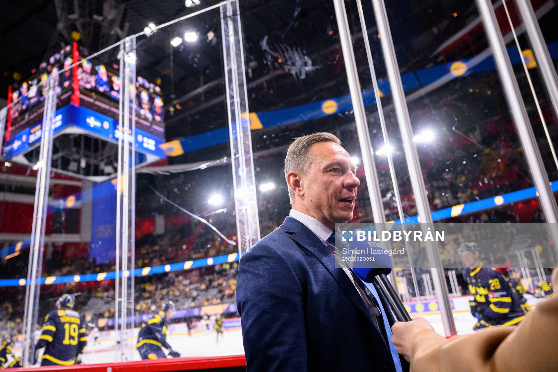 Head coach Jussi Tapola of Finland is interview