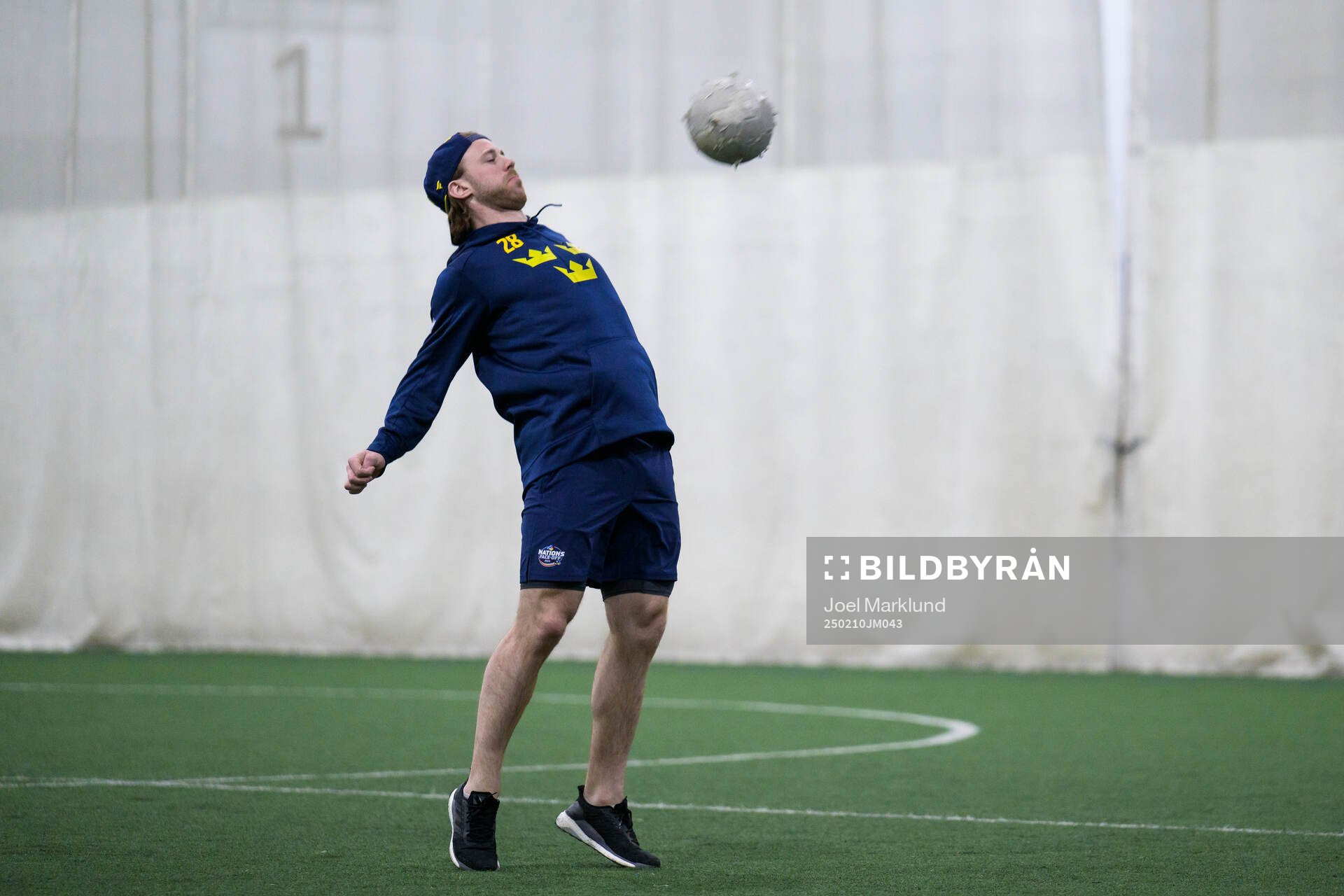 Elias Lindholm of Sweden playing football