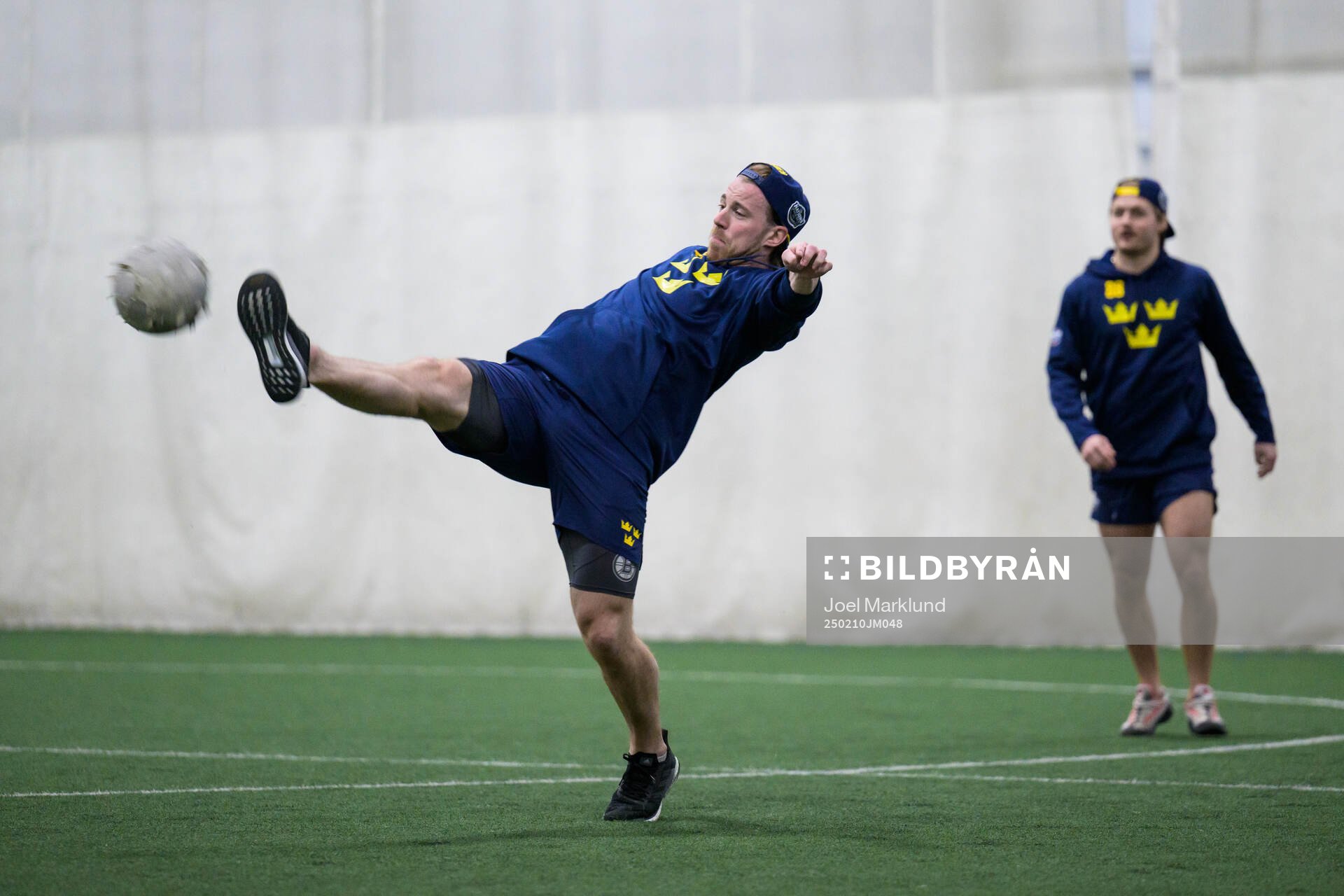 Elias Lindholm of Sweden playing football
