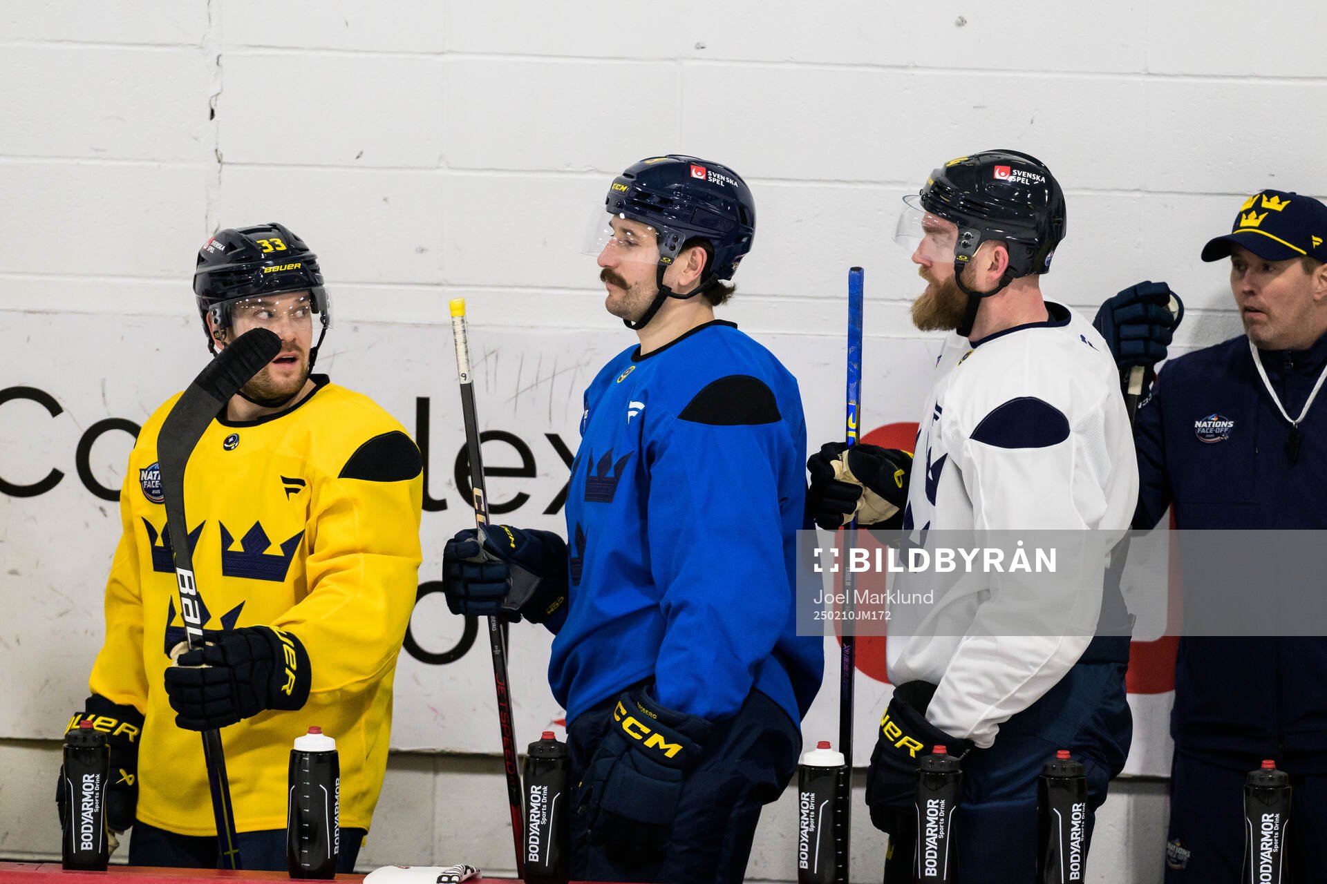 Viktor Arvidsson, Filip Forsberg and Mattias Ekholm of