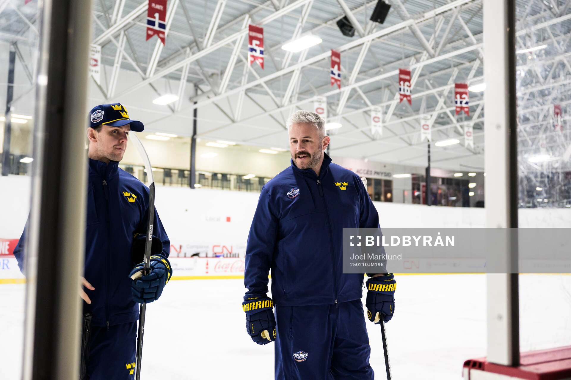 Goaltender coach Anthon Hansson and scouting coach Myles