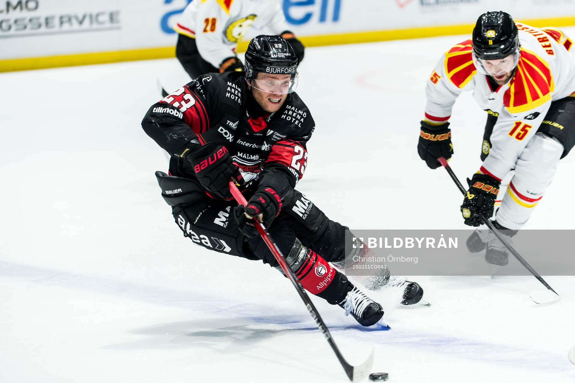 Malmö Redhawks Christoffer Forsberg och Brynäs Simon