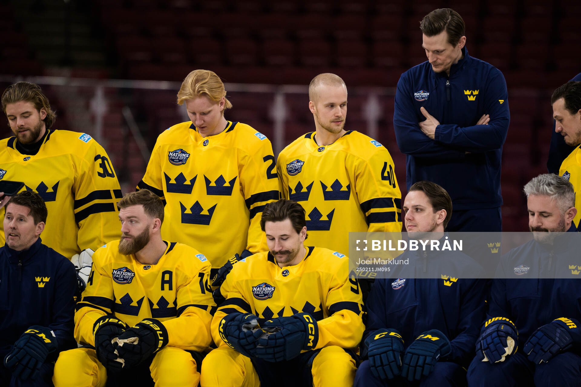 Mattias Ekholm, Rasmus Dahlin, Filip Forsberg and Elias