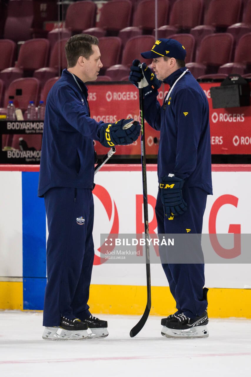 Head coach Sam Hallam and assistant coach Stefan Klockare