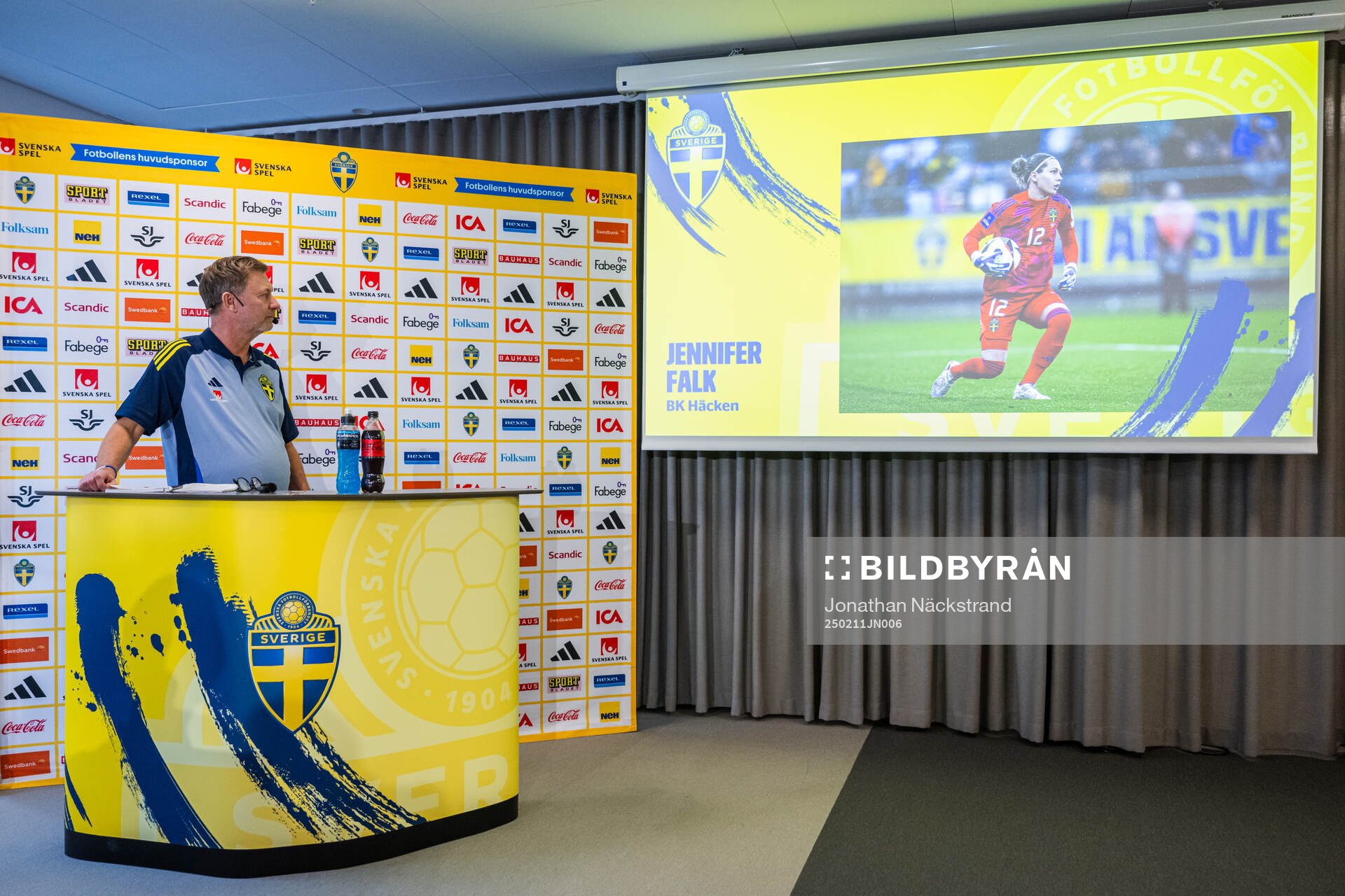 Head coach Peter Gerhardsson of the Swedish women's