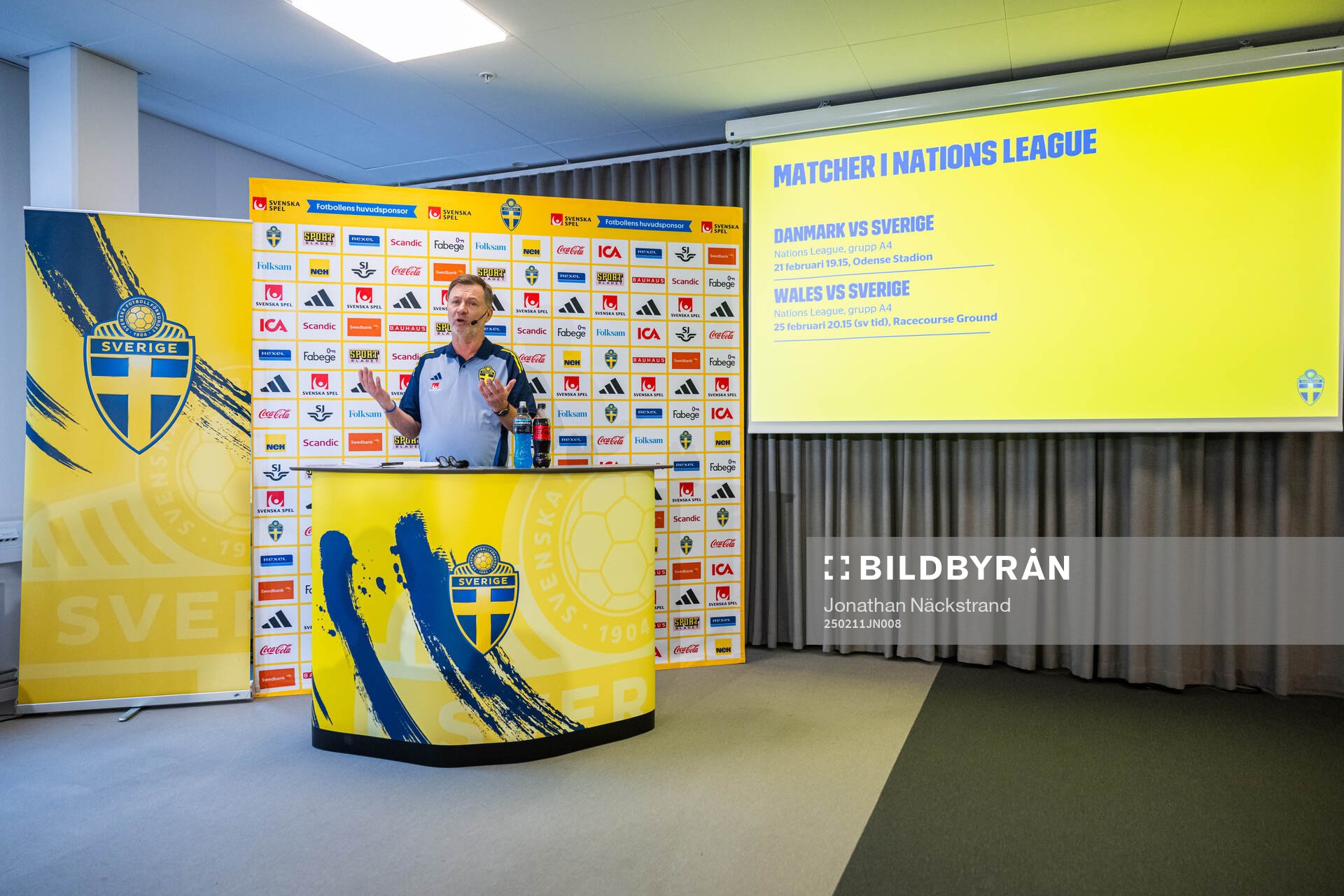 Head coach Peter Gerhardsson of the Swedish women's