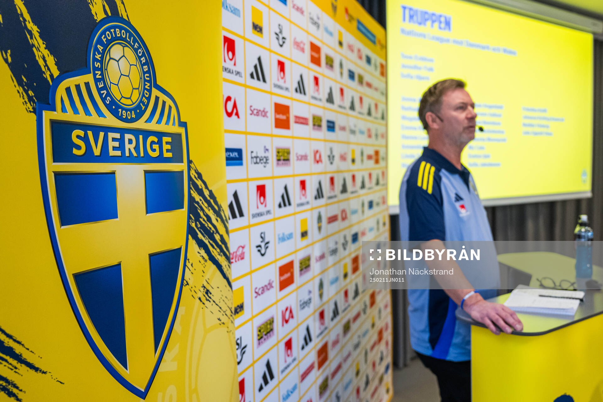 Head coach Peter Gerhardsson of the Swedish women's