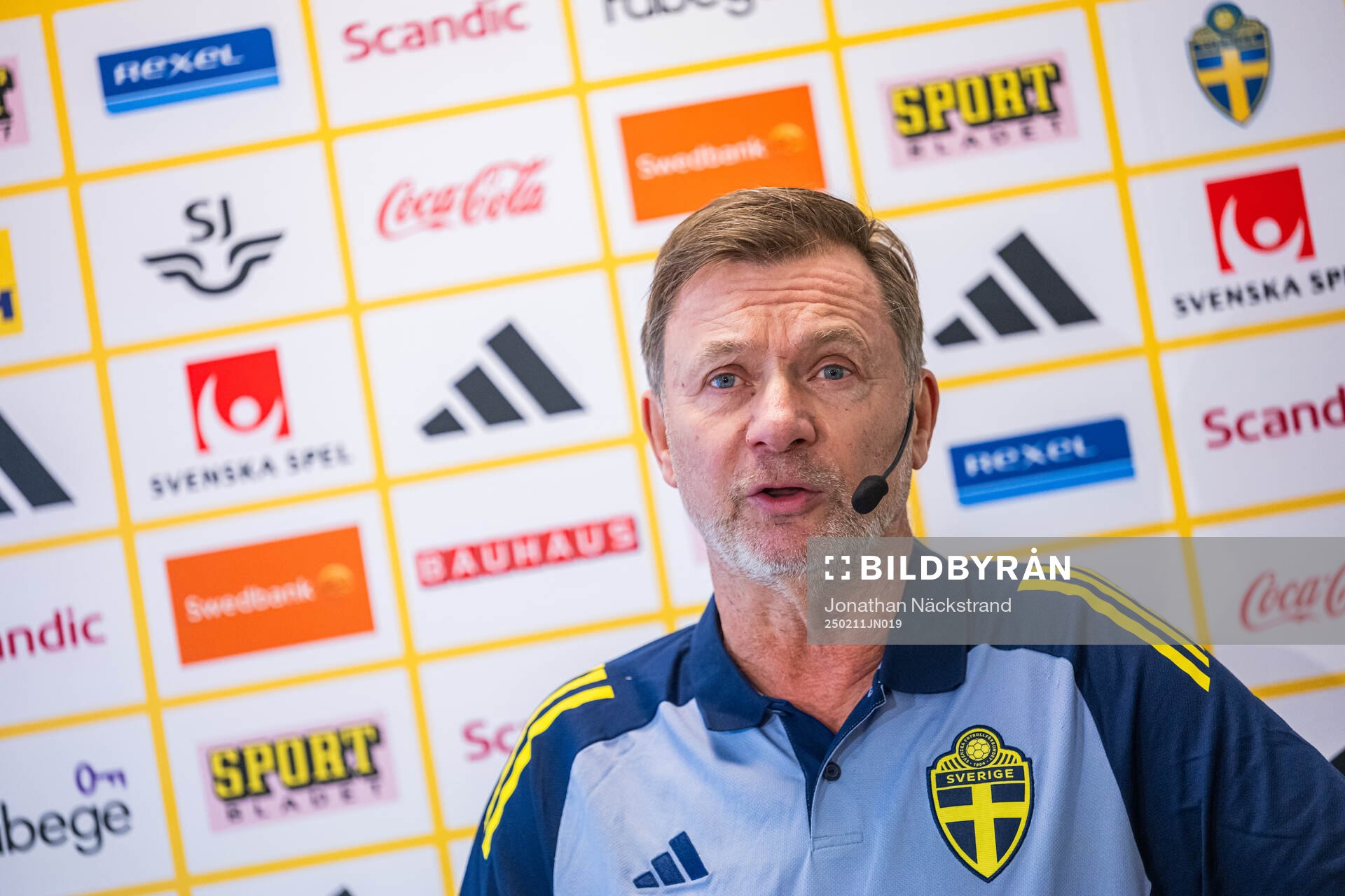 Head coach Peter Gerhardsson of the Swedish women's