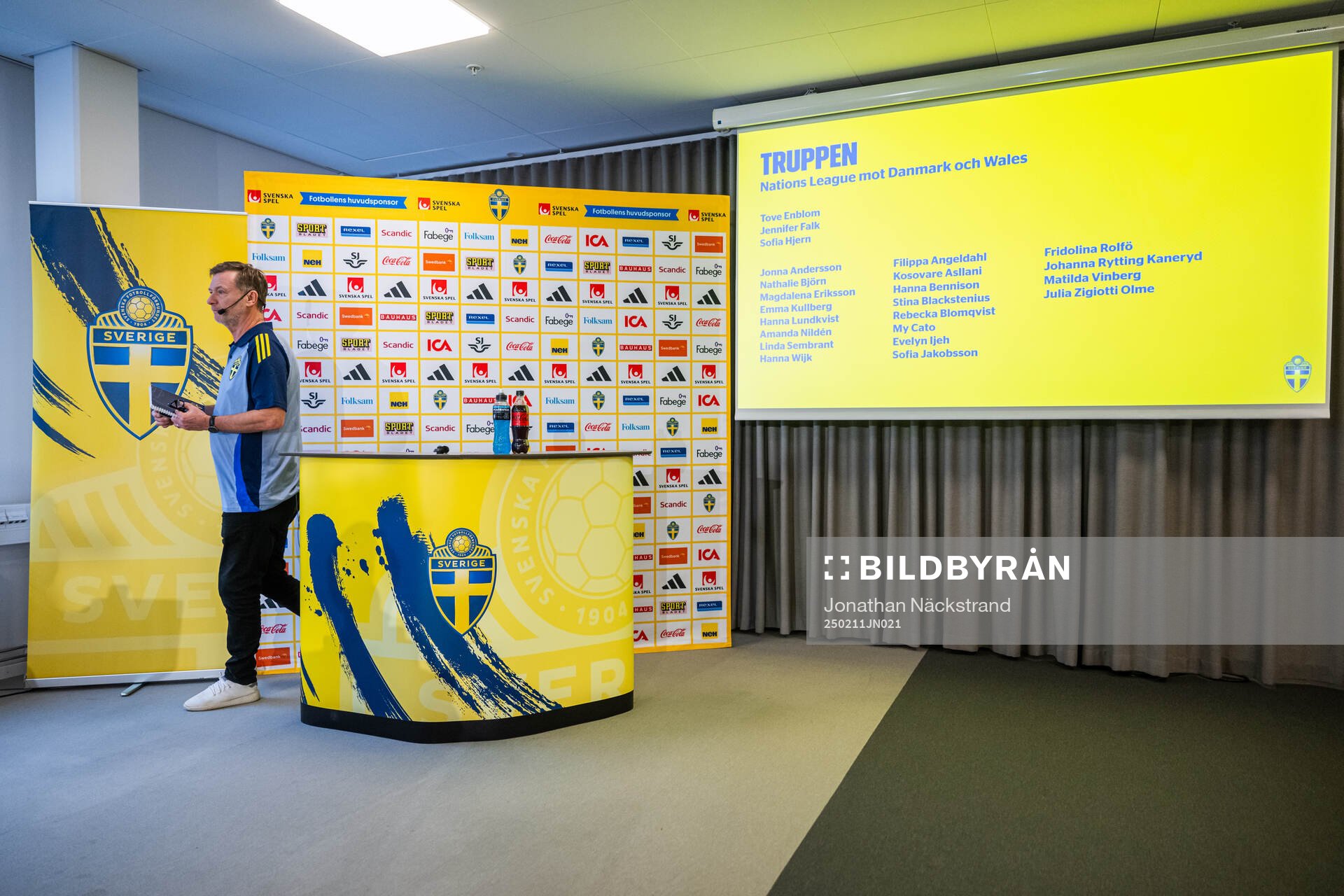 Head coach Peter Gerhardsson of the Swedish women's