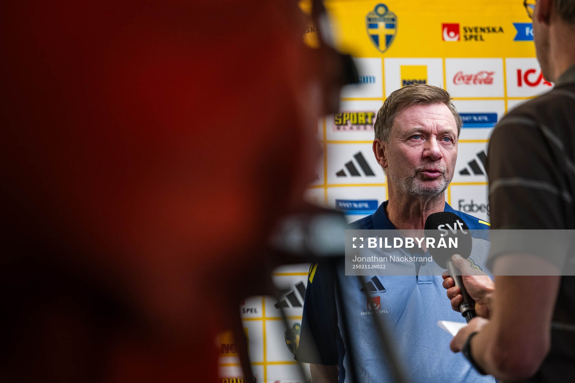 Head coach Peter Gerhardsson of the Swedish women's