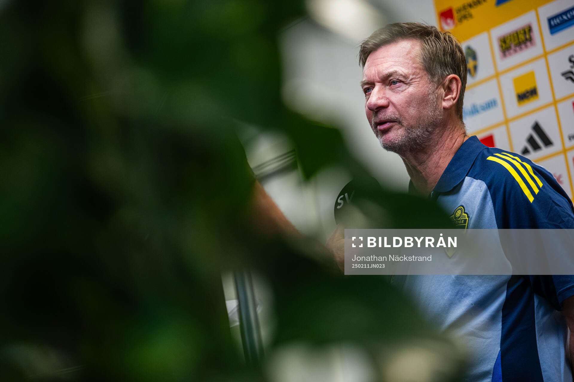 Head coach Peter Gerhardsson of the Swedish women's