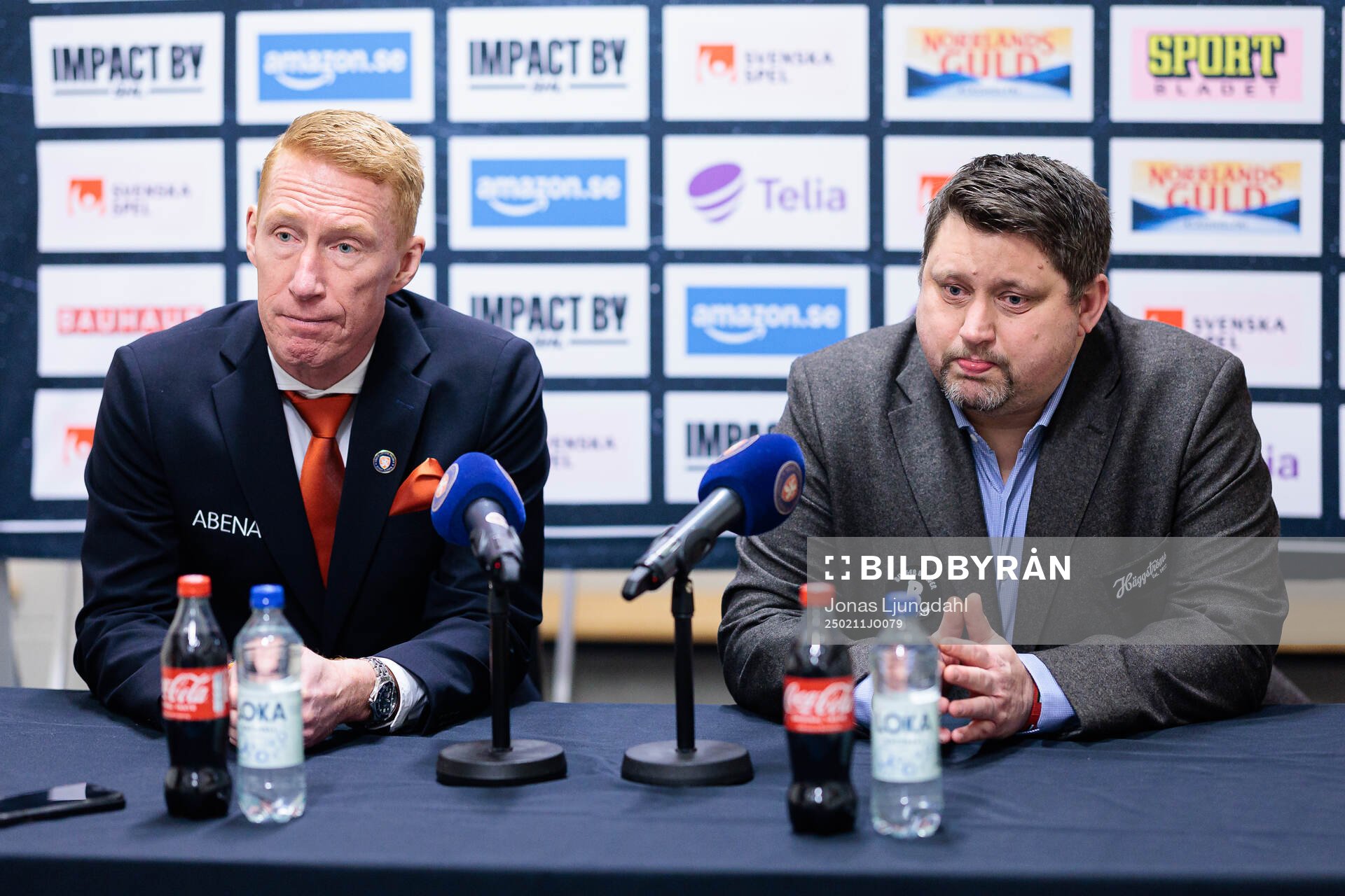 Växjös tränare Jörgen Jönsson och Modos tränare