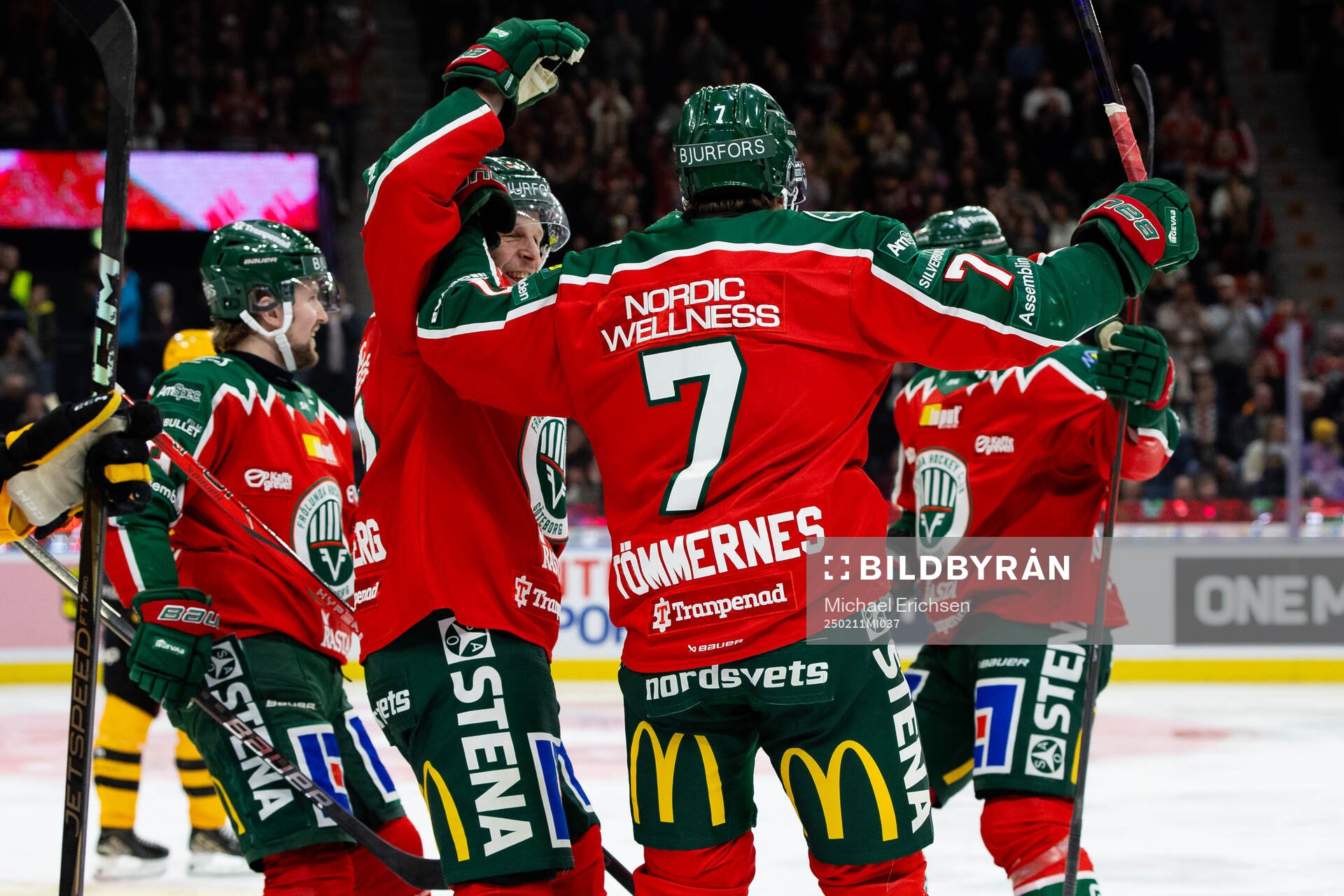 Frölundas Henrik Tömmernes jublar