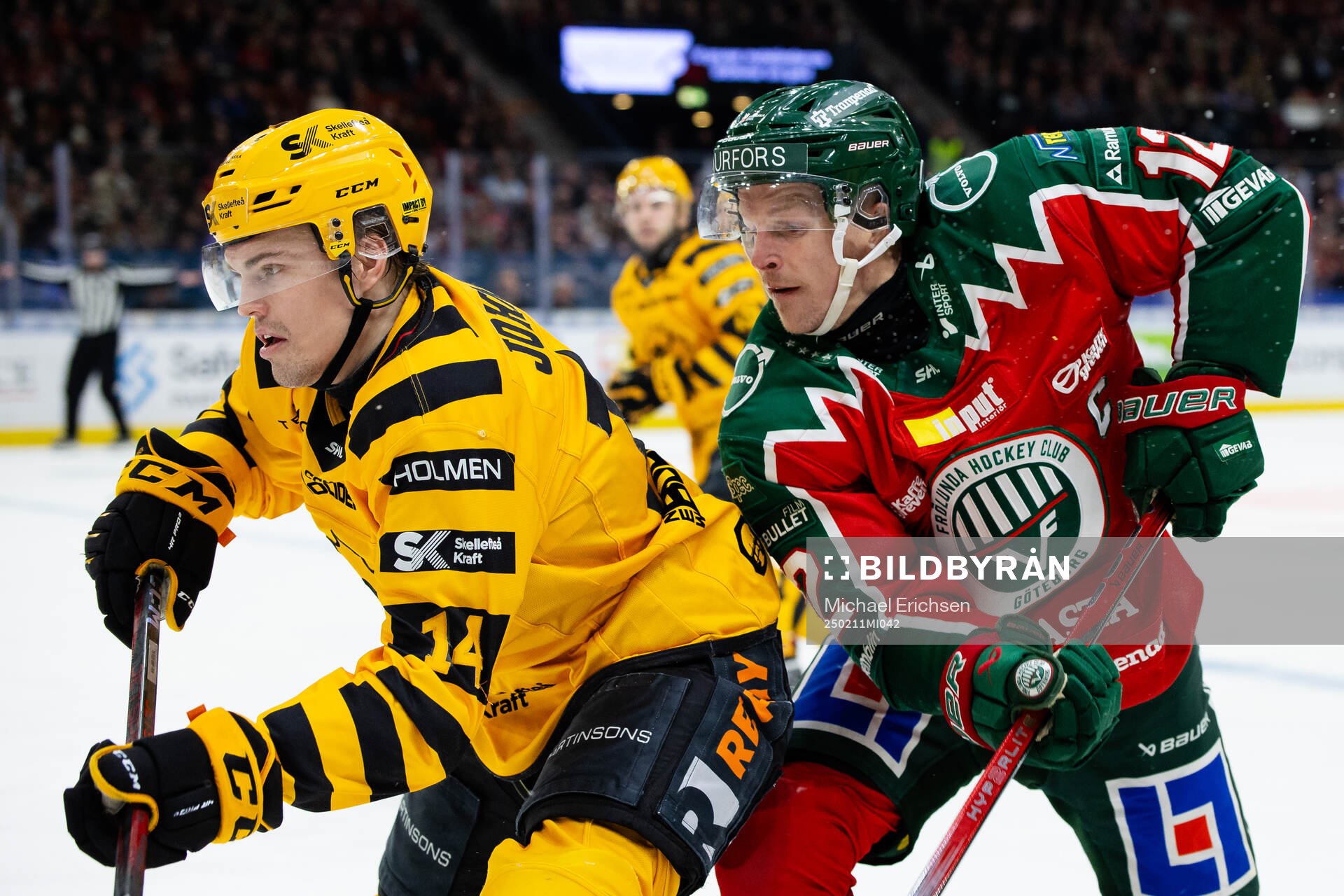 Skellefteås Andreas Johnson och Frölundas Max Friberg