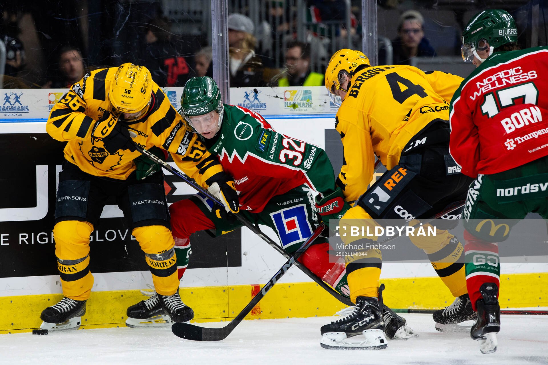 Skellefteås Oskar Nilsson och Rasmus Bergqvist mot
