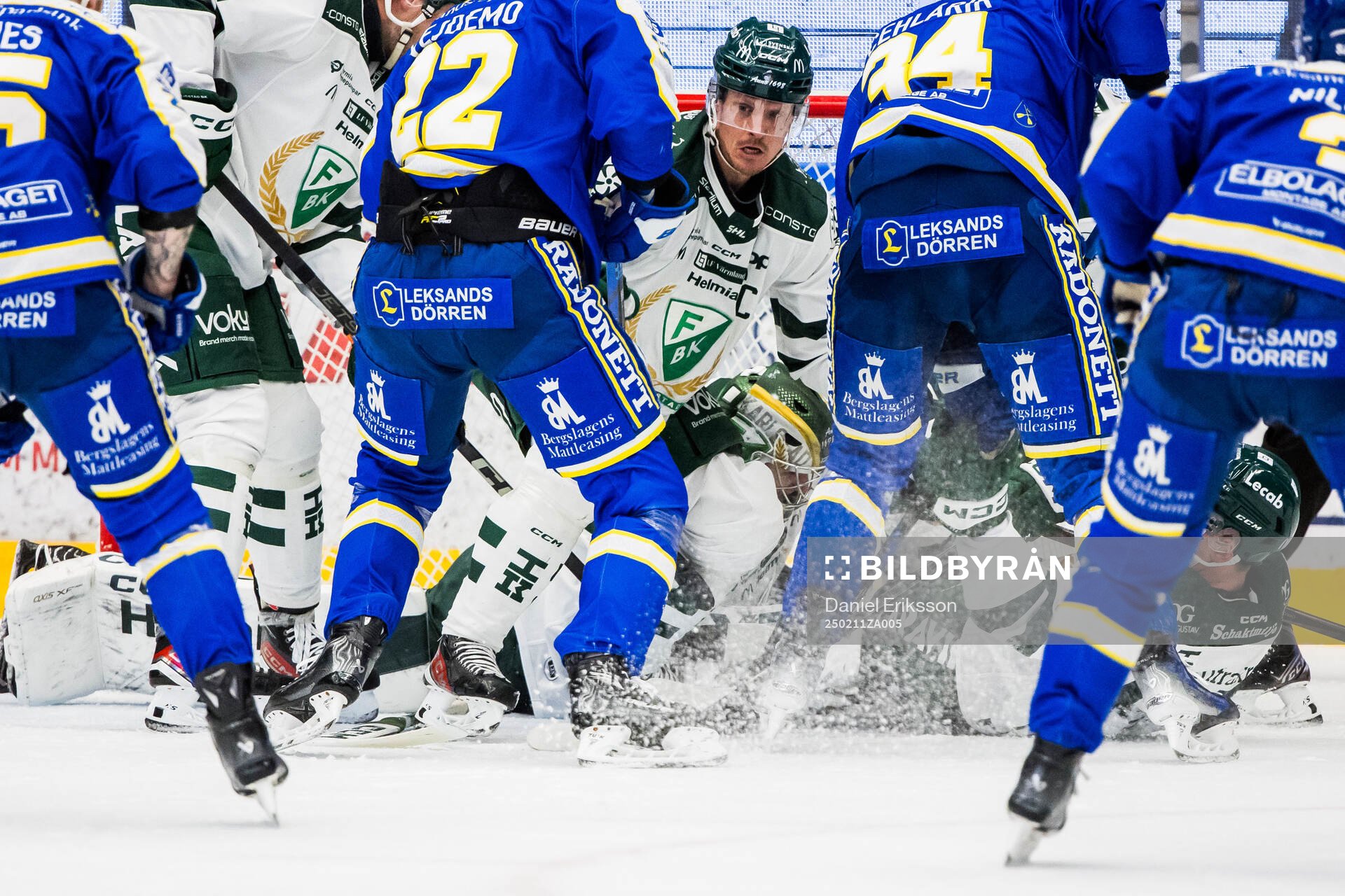 Färjestads målvakt Damian Clara