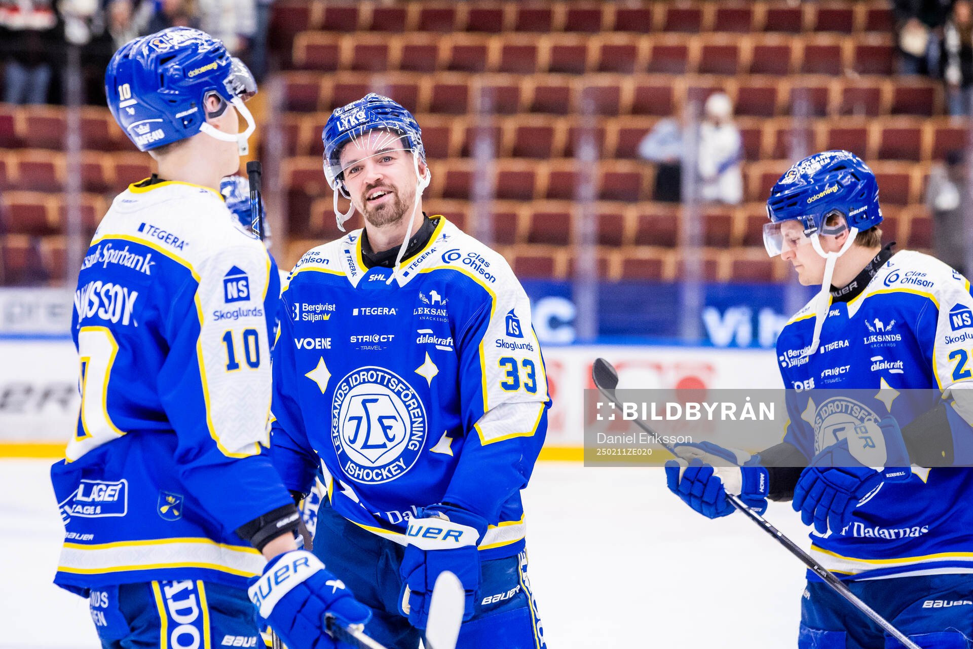 Leksands Eddie Larsson jublar