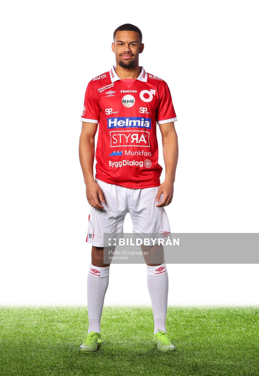 Degerfors Leon Hien poserar för ett porträtt den 11 februari 2025 i Degerfors.