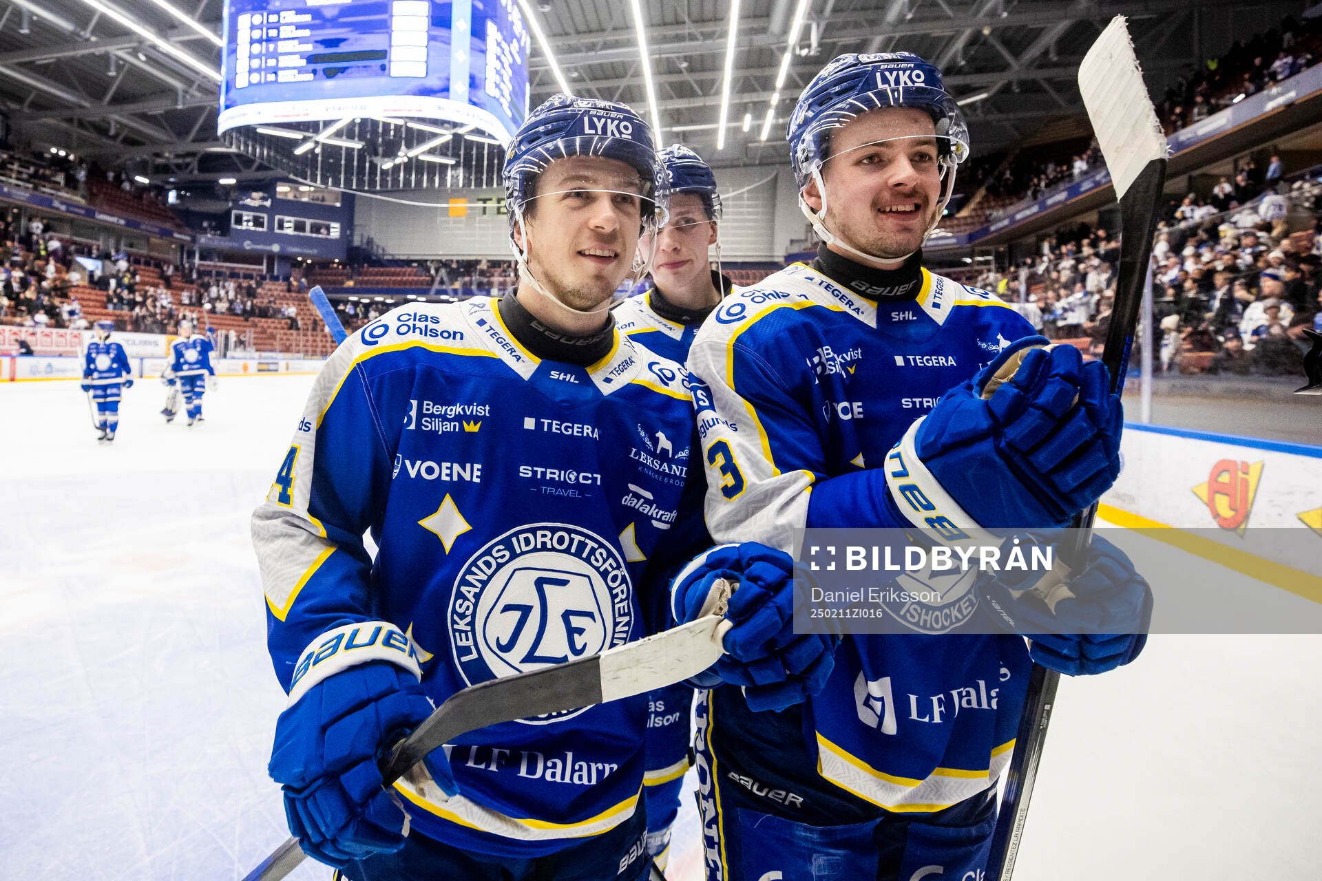 Leksands Arvid Eljas och Fred Nilsson jublar
