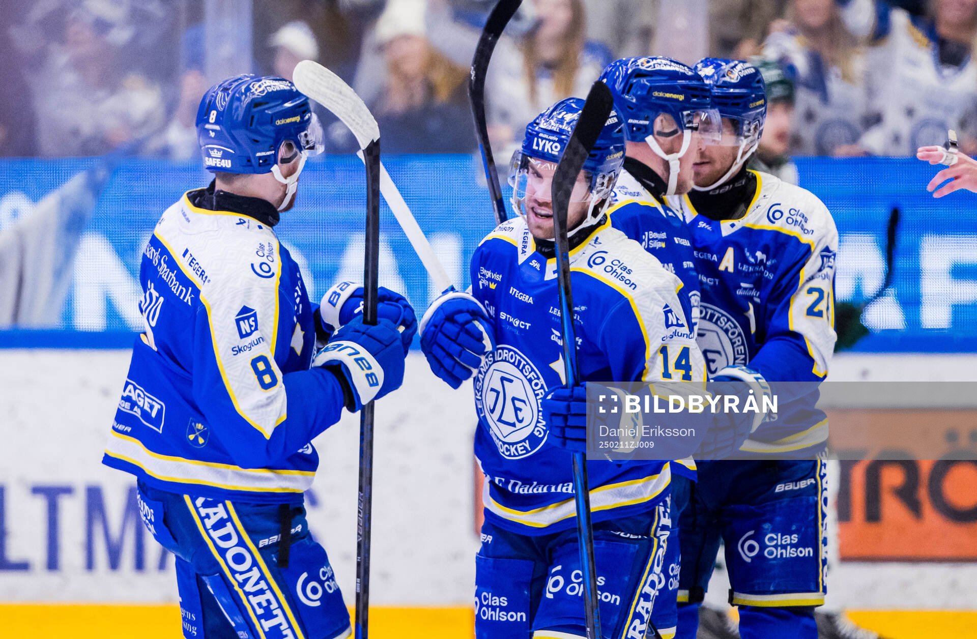 Leksands Oskar Lang jublar