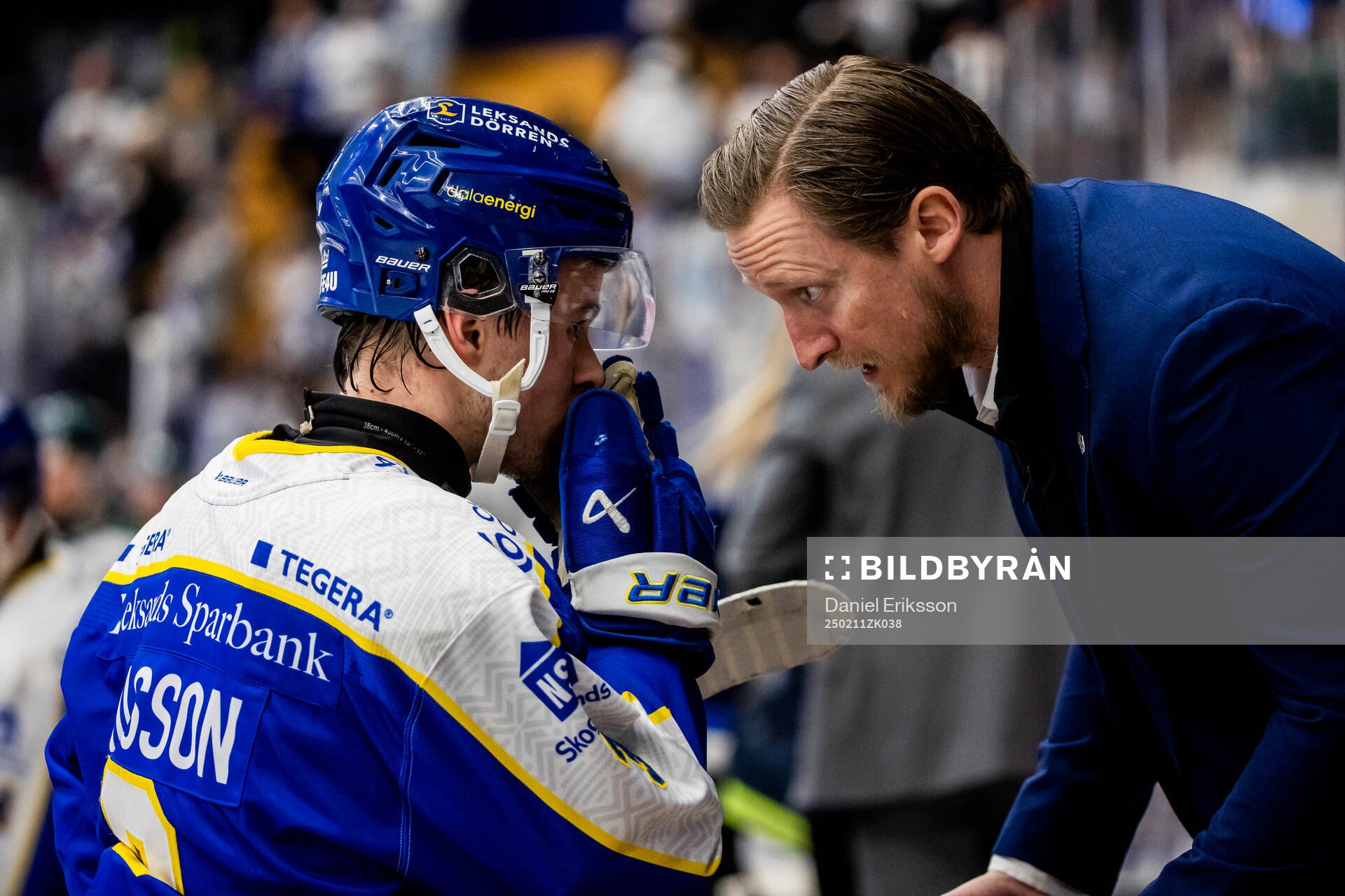 Leksands Fred Nilsson och Leksands assisterande tränare