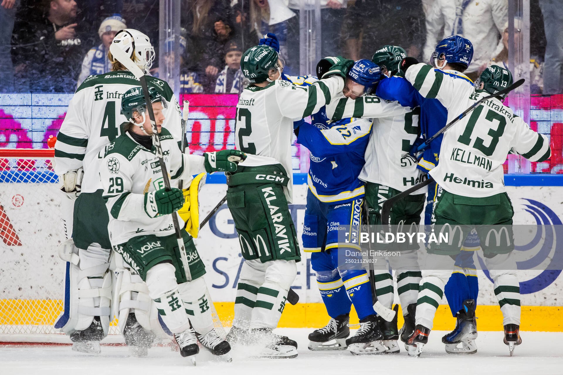 Färjestads Stian Solberg och Leksands Lukas Vejdemo
