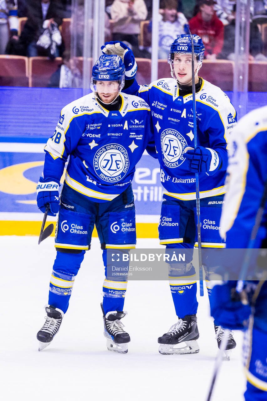 Leksands Justin Glenn Kloos jubel