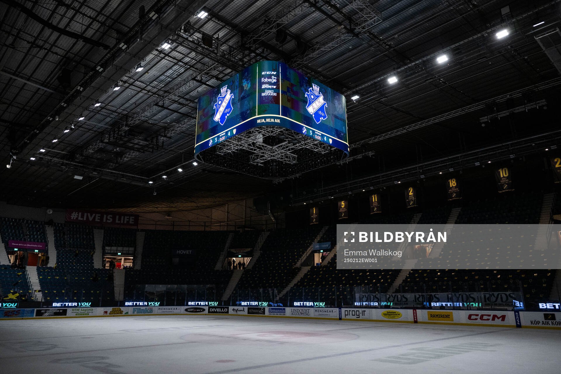 Interiör vy över Hovet