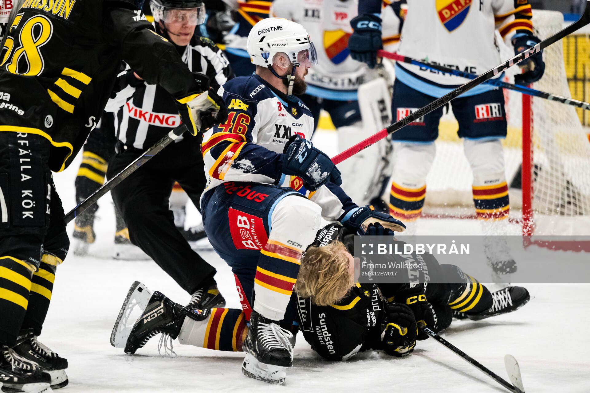 Djurgårdens Albin Grewe och AIKs Albert Sjöberg