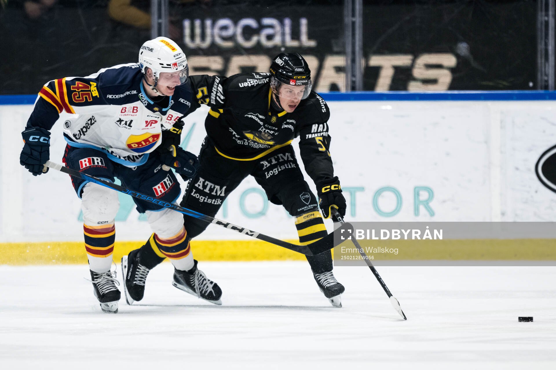 Djurgårdens Hugo Blixt och AIKs Albert Sjöberg