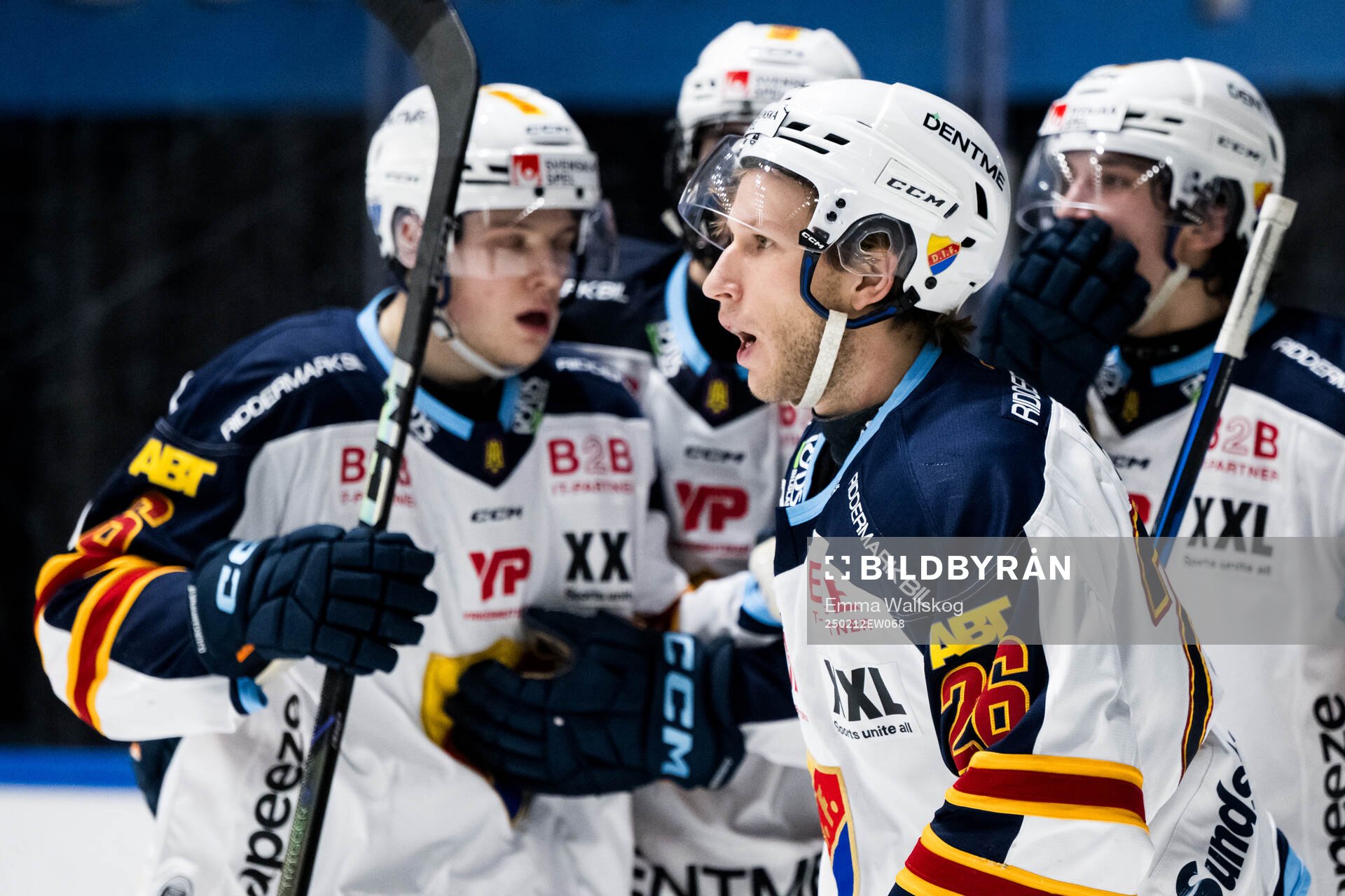 Djurgårdens Fredric Weigel jublar