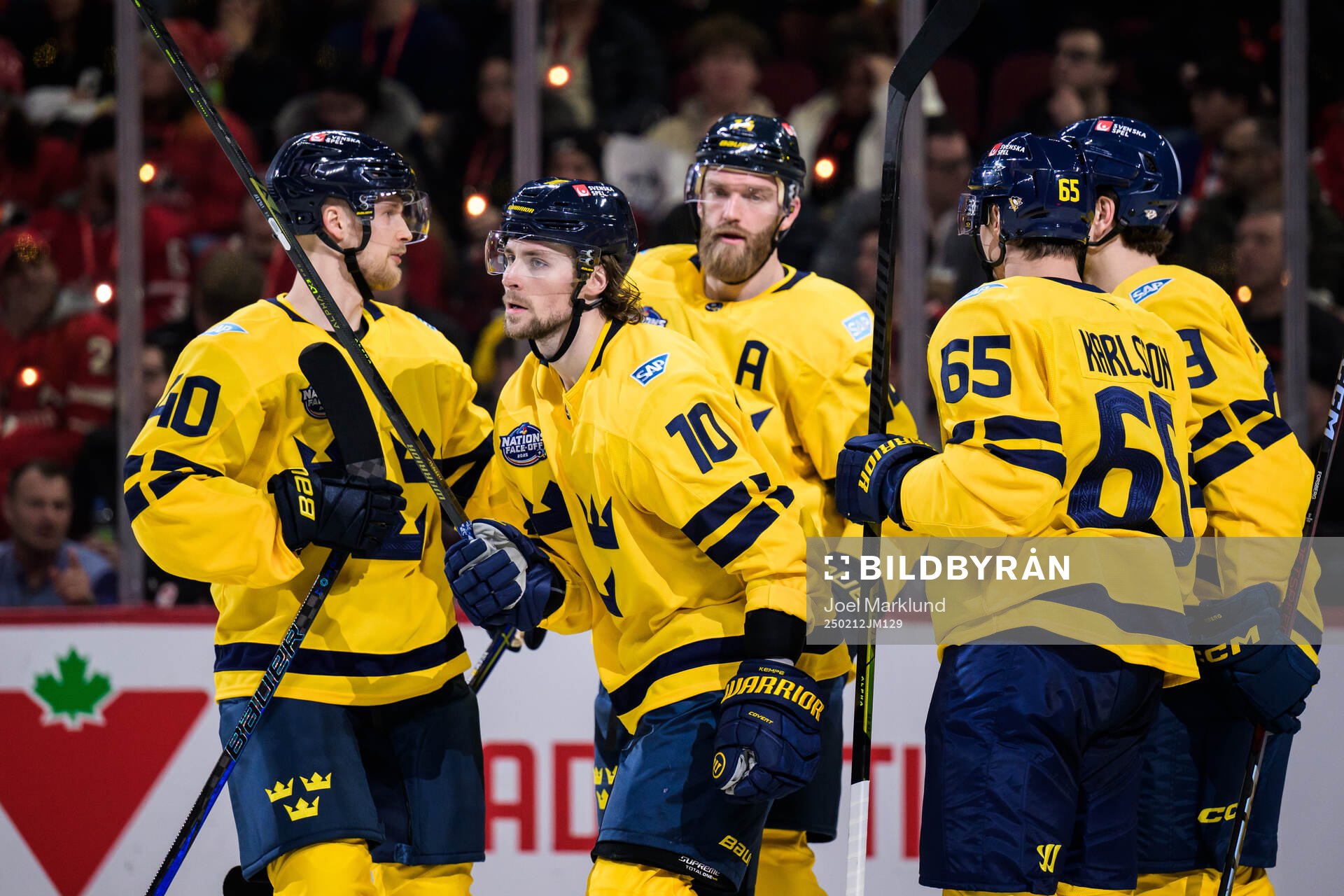 Elias Pettersson, Adrian Kempe, Mattias Ekholm, Erik