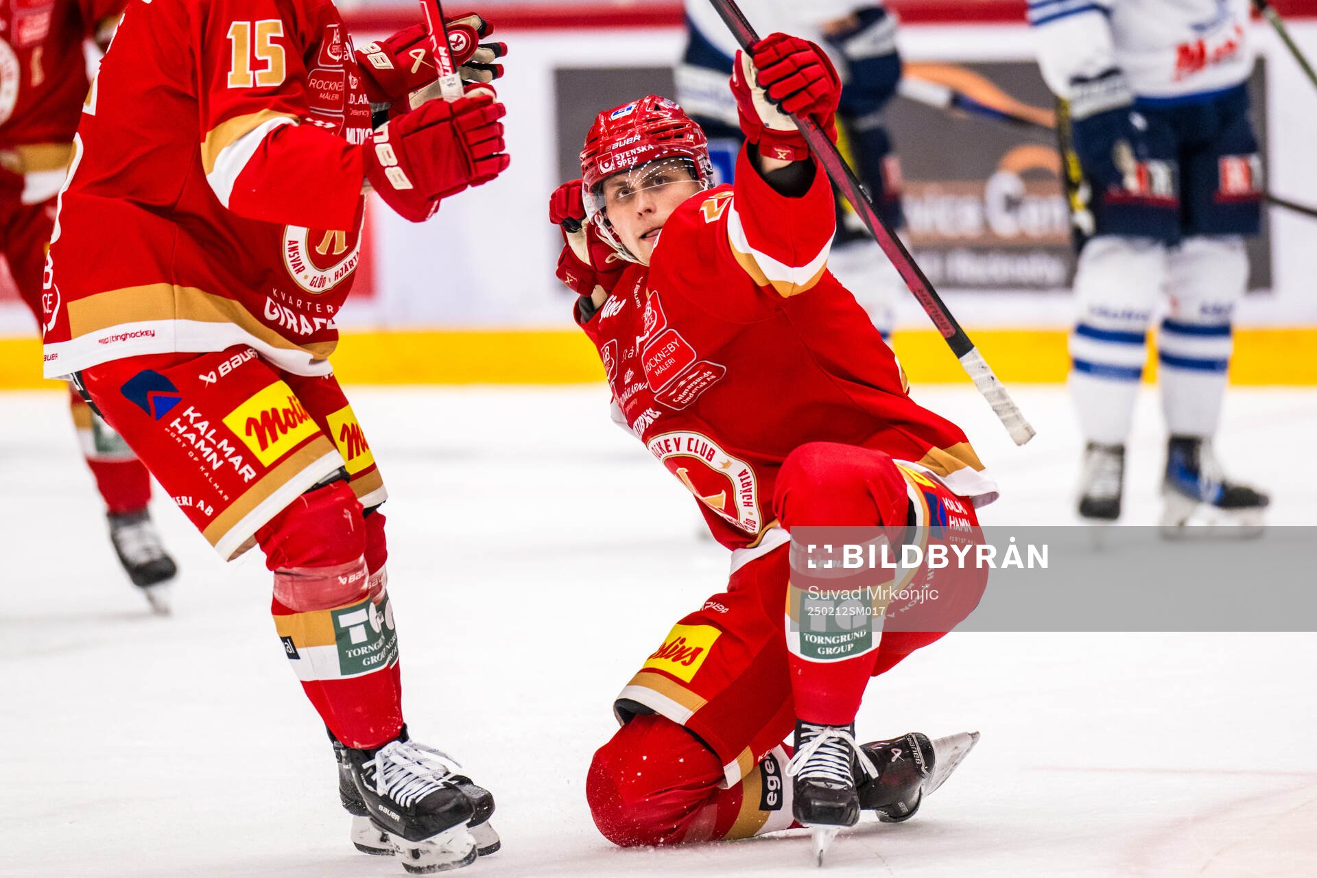 Kalmars John Dahlström jublar