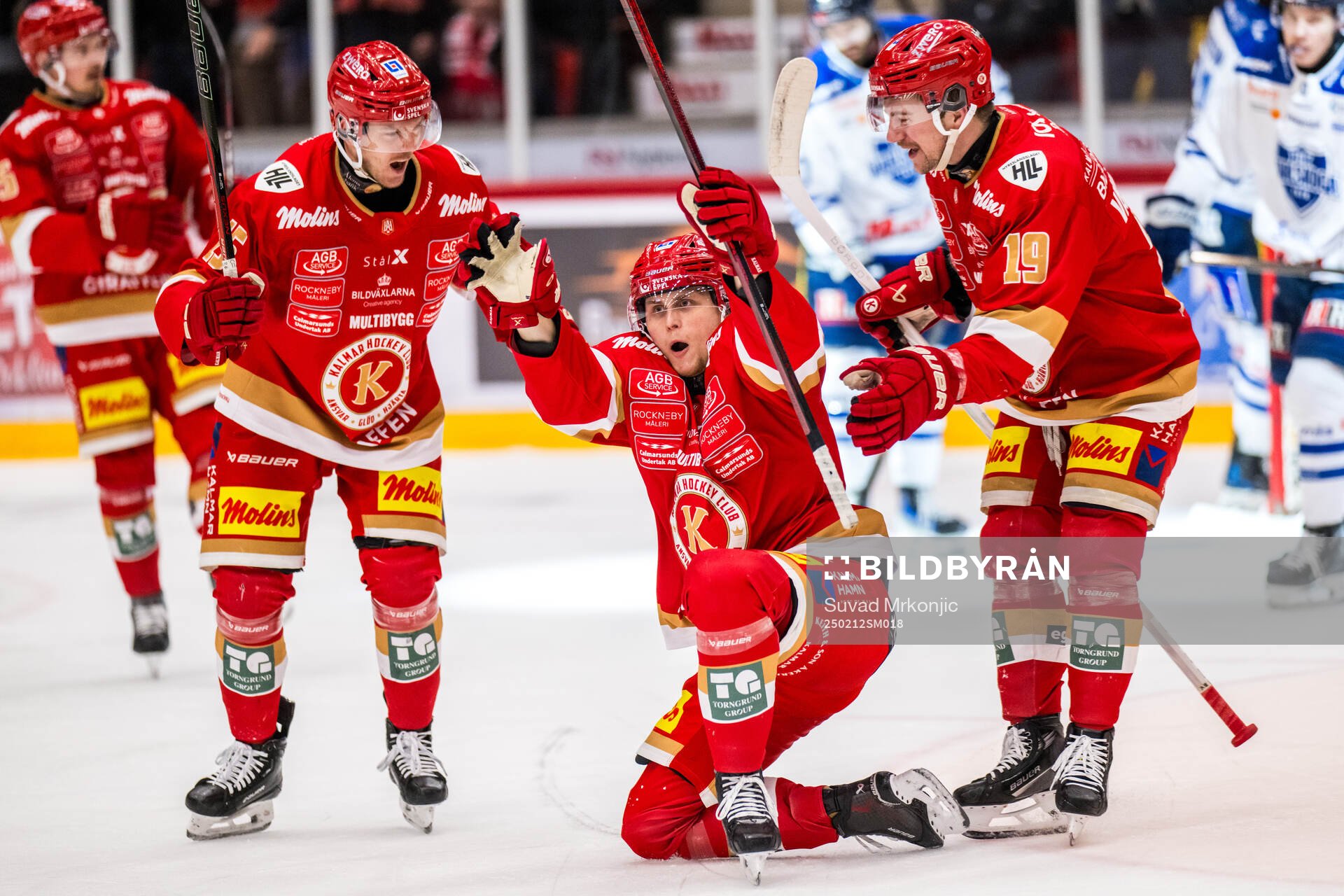 Kalmars John Dahlström jublar