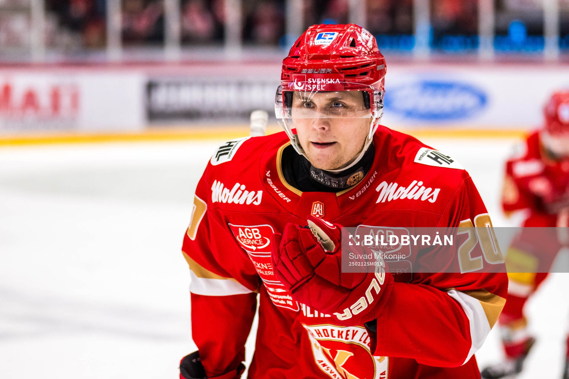 Kalmars John Dahlström jublar