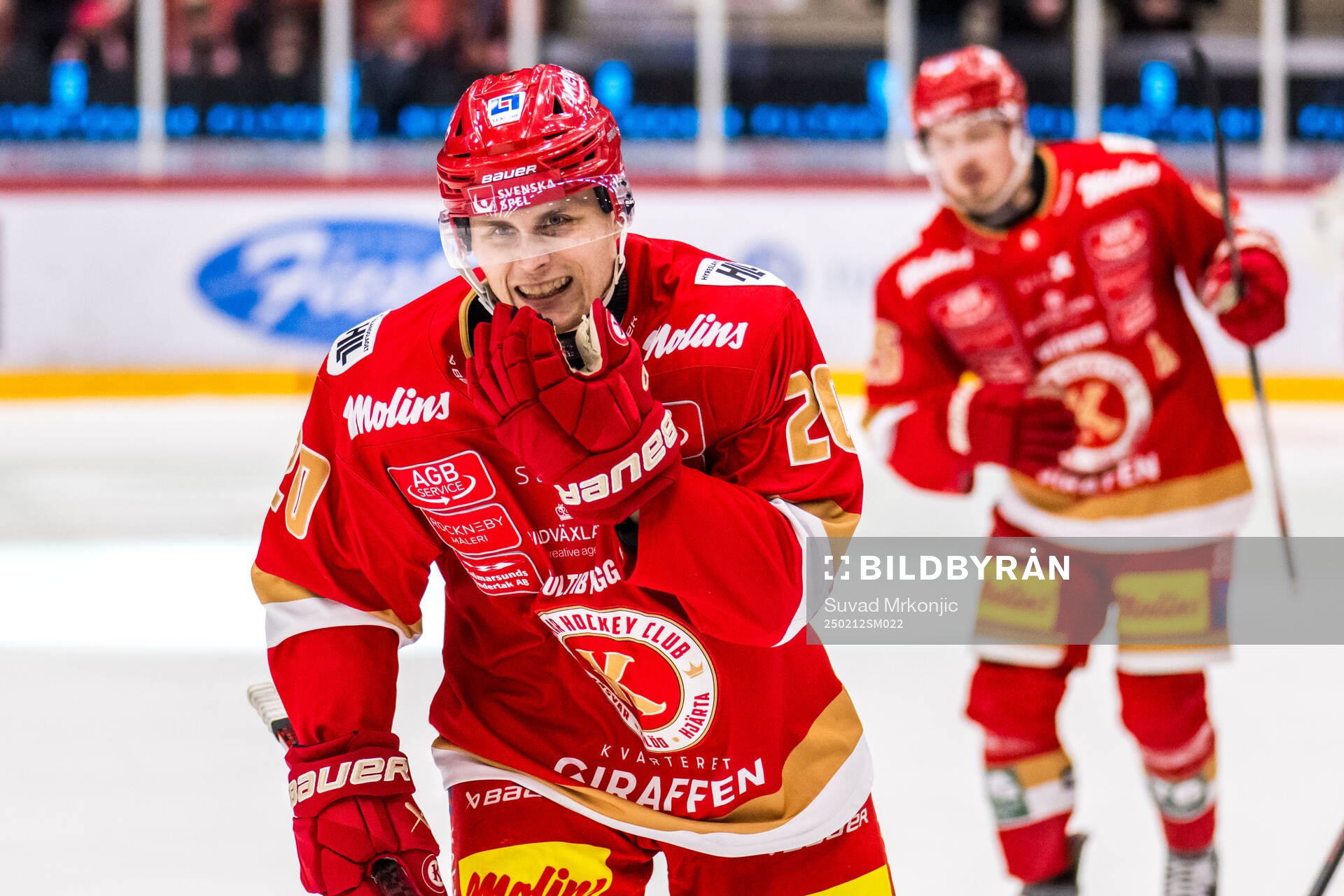 Kalmars John Dahlström jublar