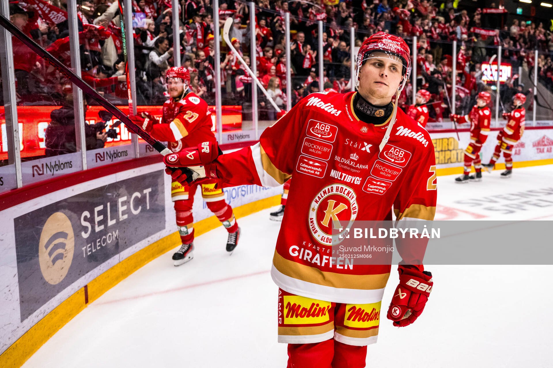 Kalmars John Dahlström jublar