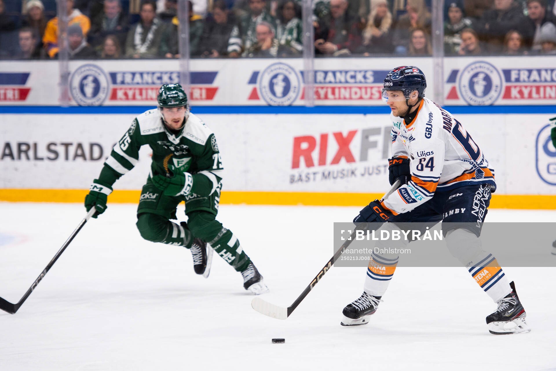 Färjestads Jeremy Salvas Groleau och Växjös Eric
