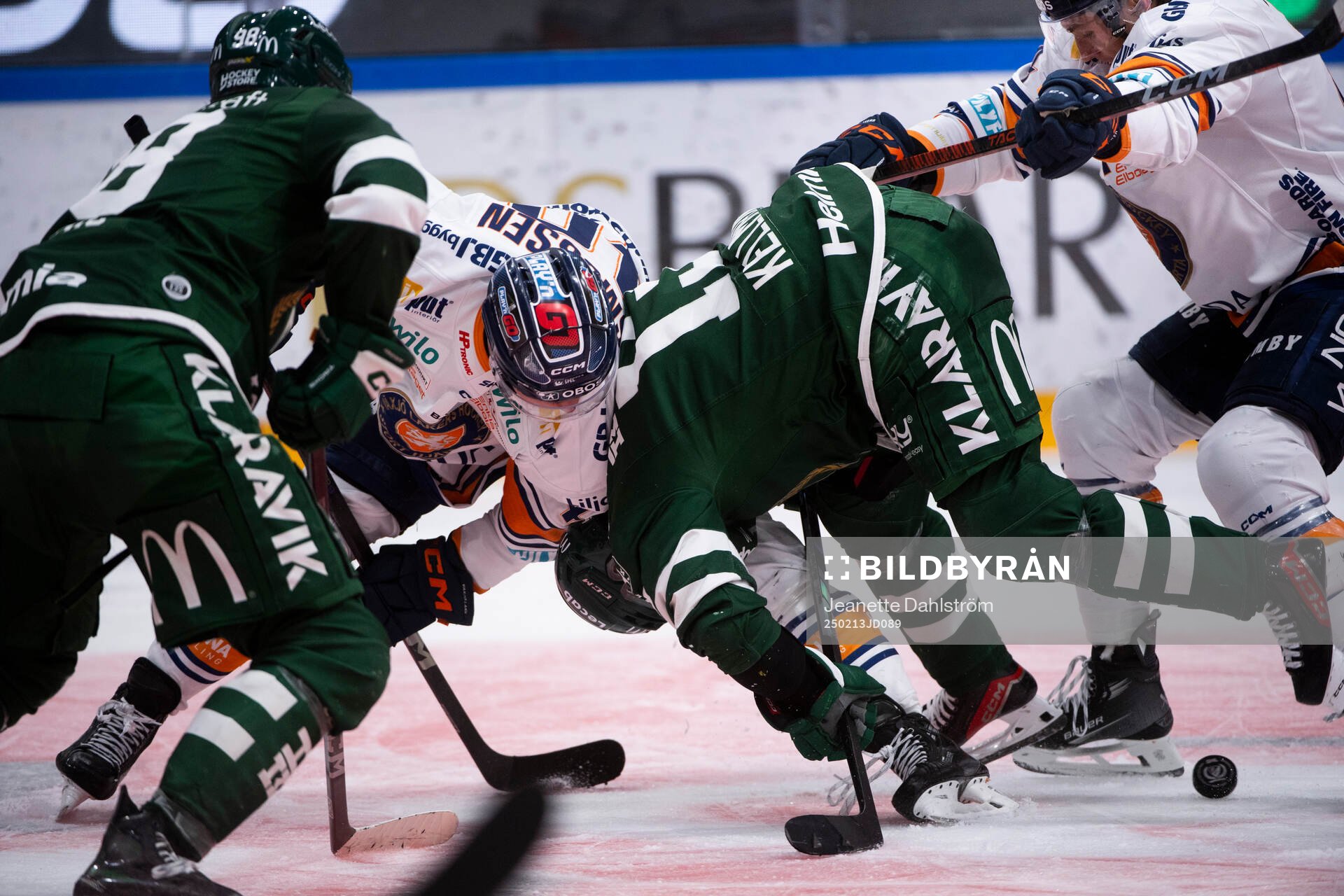 Växjös Dennis Rasmussen och Färjestads Joel Kellman