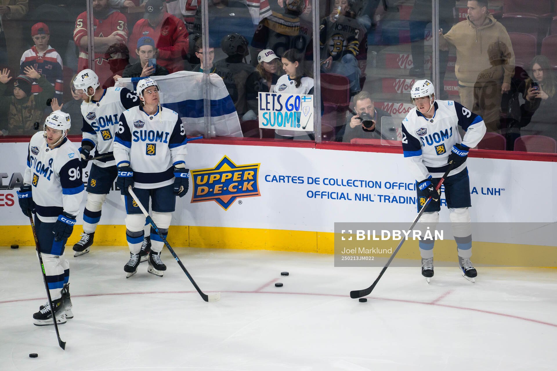 Mikko Rantanen, Nikolas Matinpalo, Erik Haula and Patrik