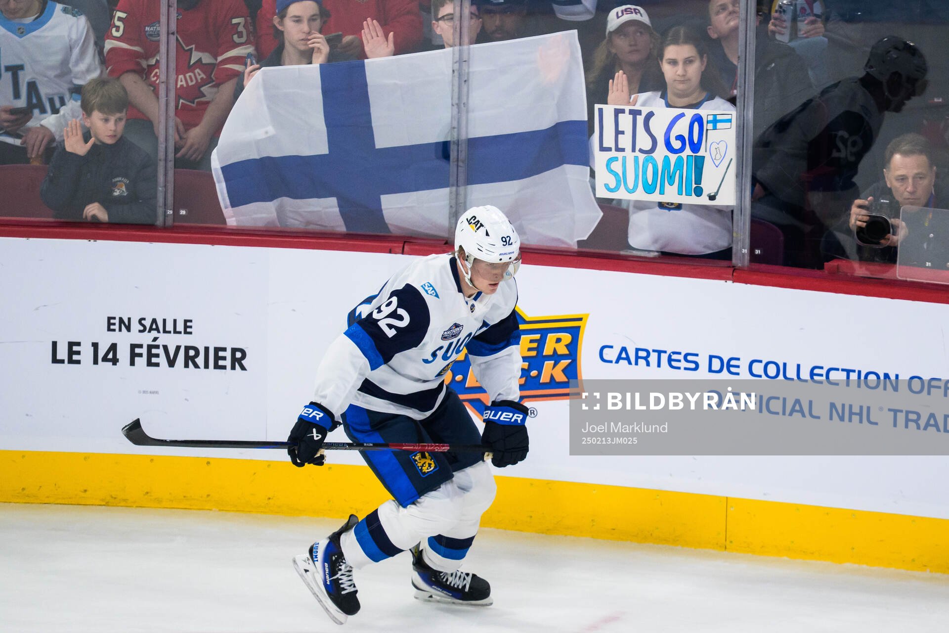 Patrik Laine of Finland at warm-up