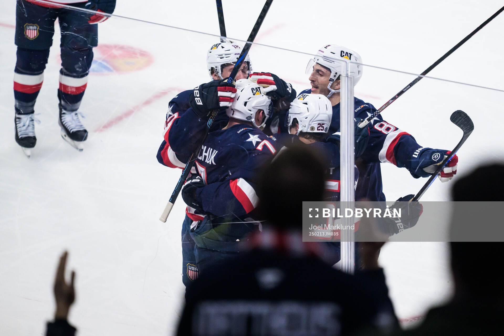 Matt Boldy, Brady Tkachuk, Charlie McAvoy and Zach Werenski
